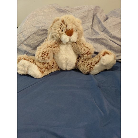 Melissa & Doug Other - Melissa and Doug Plush Rabbit Bunny Frosted Brown Stuffed Animal Easter Toy 9"